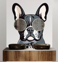 Load image into Gallery viewer, Boston Terrier Dog wall decal Dog decor Dog kids Dog wall art Decal Dog Lover Animals Dog Mom Wall Bathroom Wall Decals Stickers Vinyl 004DE