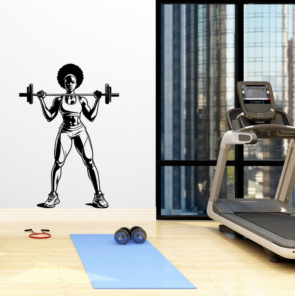 Gym Wall Decal Fitness Wall Art Custom Name Decor Crossfit Wall Decal Crossfit Gifts Home Gym Wall Sticker Motivational Wall Decal 174RS