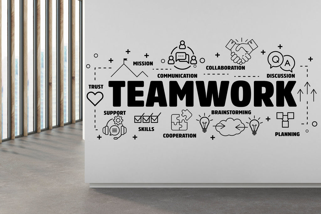 Teamwork wall decal Office wall decal Office wall decor Enterpreneur Gift Wall decal, Wall stickers, Wall decor, Wall Art 179RS