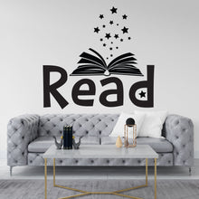 Load image into Gallery viewer, Book wall decal Library Wall decor Reading wall art Decal Book QuoteLover Wall Bathroom Wall Decals Stickers Vinyl 013DE