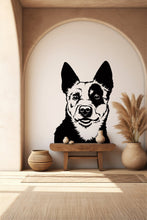 Load image into Gallery viewer, Australian Cattle Dog wall decal Dog decor Dog kids Dog wall art Decal Dog Lover Animals Dog Wall Bathroom Wall Decals Stickers Vinyl 291LU