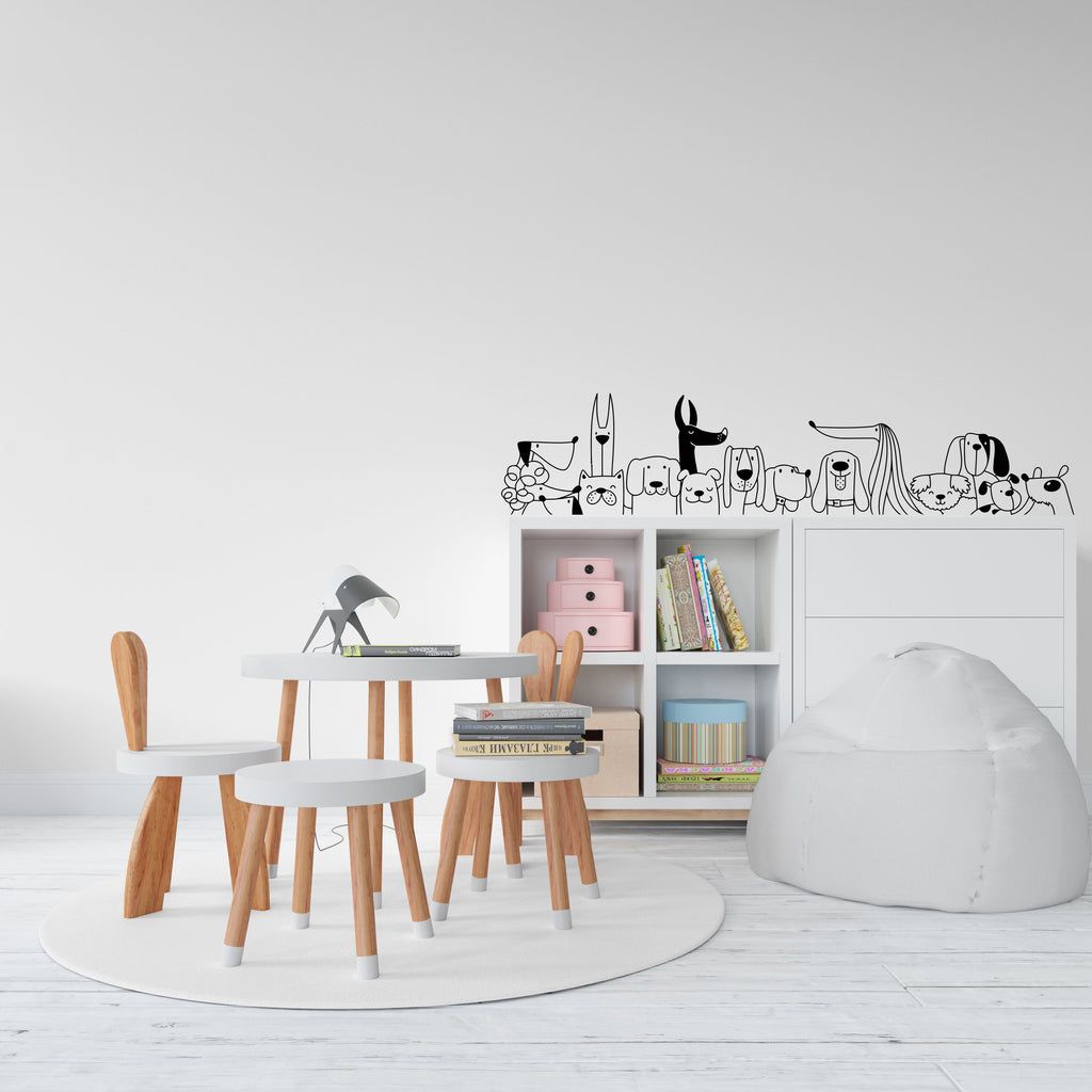 Dog wall decals, Grooming wall decor, Vetirinary decals, Pet lover gift, Pet shop dog house wall vinyl decal, Pet wall vinyl decal 280LU
