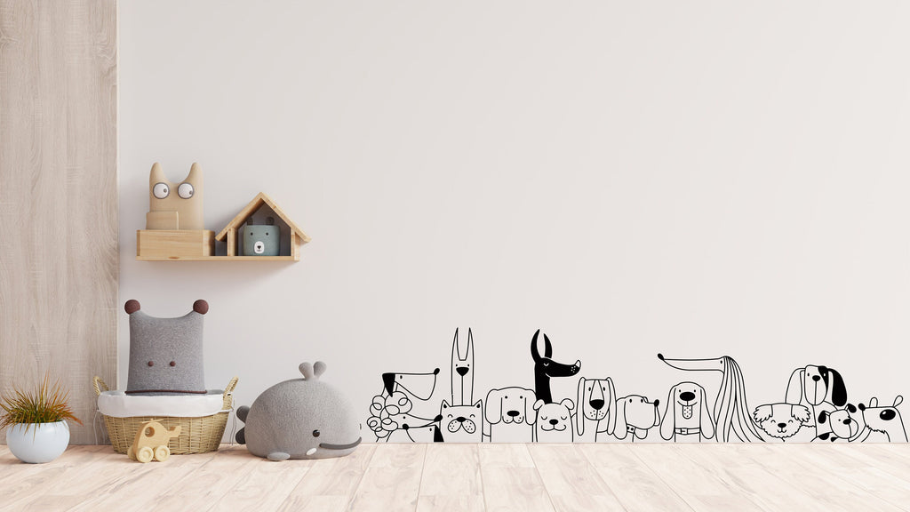 Dog wall decals, Grooming wall decor, Vetirinary decals, Pet lover gift, Pet shop dog house wall vinyl decal, Pet wall vinyl decal 280LU