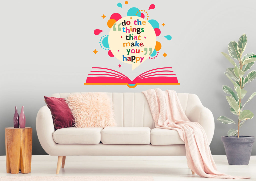 Book wall decal Library Wall decor Office wall decal Reading wall art Decal Book Quote Lover Wall Bathroom Wall Decals Stickers Vinyl 018DE