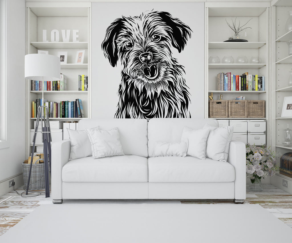 Dog wall decal Dog decor Dog kids Dog wall art Decal Dog Lover Animals Corner wall decal Dog Wall Bathroom Wall Decals Stickers Vinyl 284LU