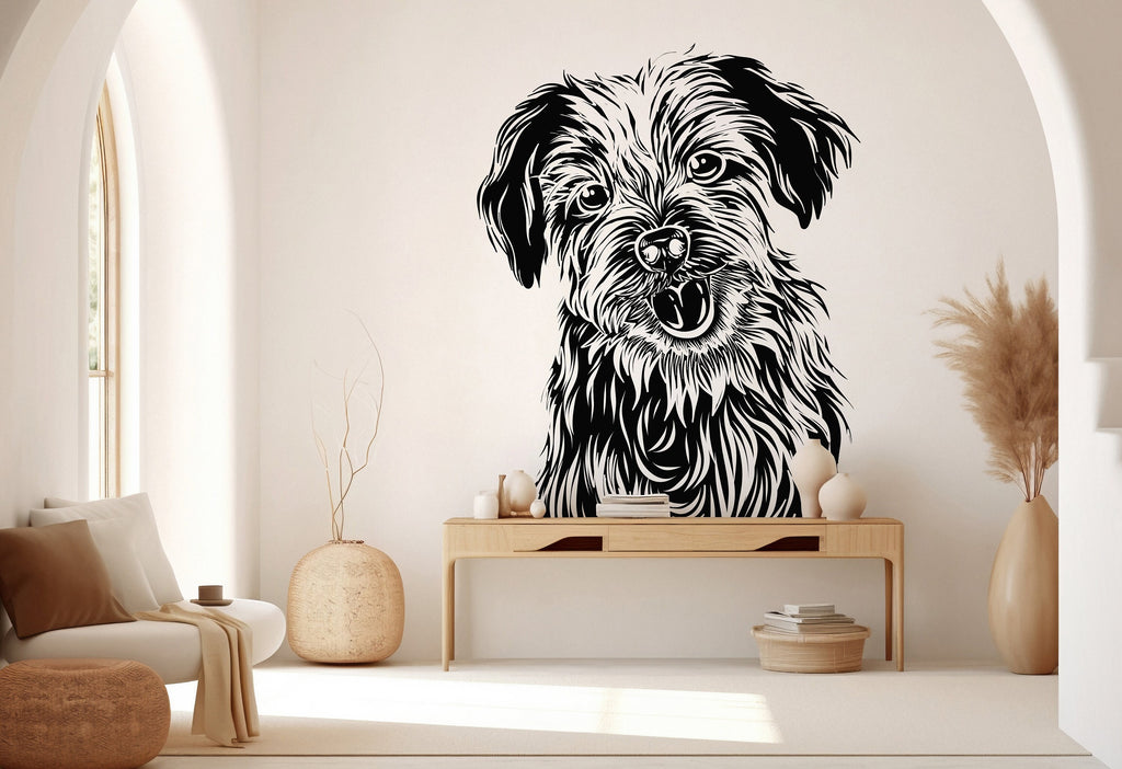 Dog wall decal Dog decor Dog kids Dog wall art Decal Dog Lover Animals Corner wall decal Dog Wall Bathroom Wall Decals Stickers Vinyl 284LU