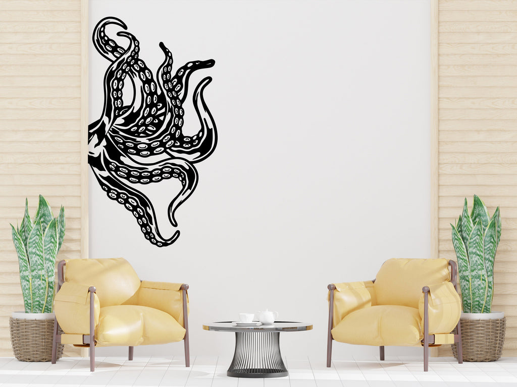 Octopus Wall Decor, Octopus Wall Decals, Tentacles Wall Art, Stickers Bedroom Octopus Wall Vinyl Tentacles Nursery Wall Decals Art 207RS
