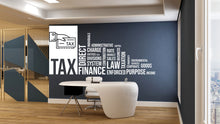 Load image into Gallery viewer, Tax Wall Decor Office Wall Decal Finance Idea Teamwork Business Worker Inspire Office Decoration Motivation Stickers Mural Unique Gift 287LU