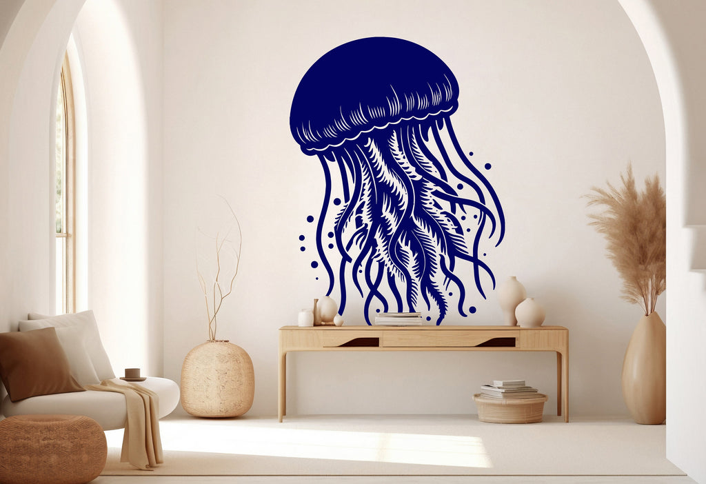 Jellyfish Wall Decal, Jellyfish Wall Art Modern Wall Stickers, Jellyfish Bathroom Decor, Jellyfish Room Wall Art Jellyfish Home Decor 229RS