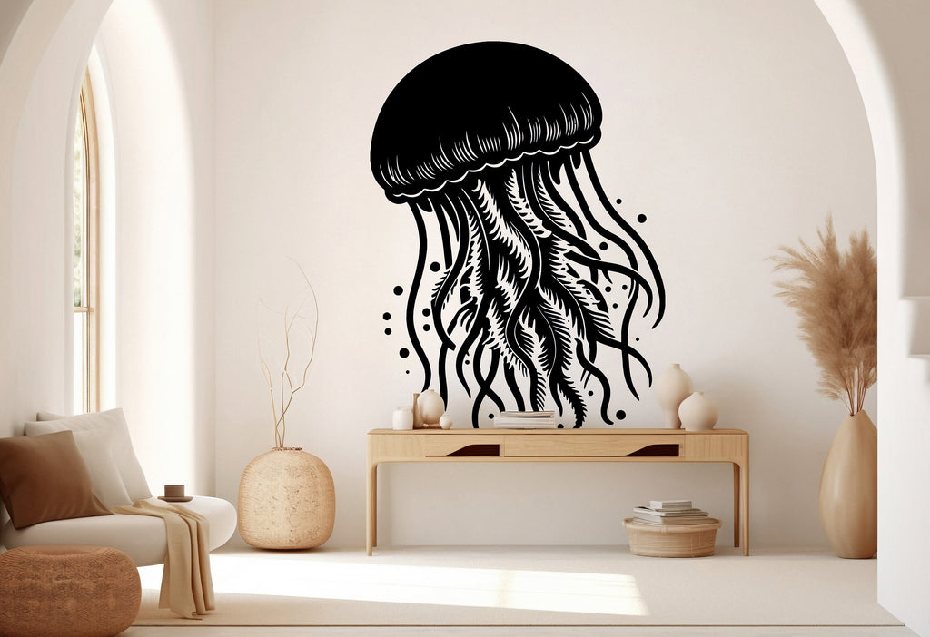 Jellyfish Wall Decal, Jellyfish Wall Art Modern Wall Stickers, Jellyfish Bathroom Decor, Jellyfish Room Wall Art Jellyfish Home Decor 229RS