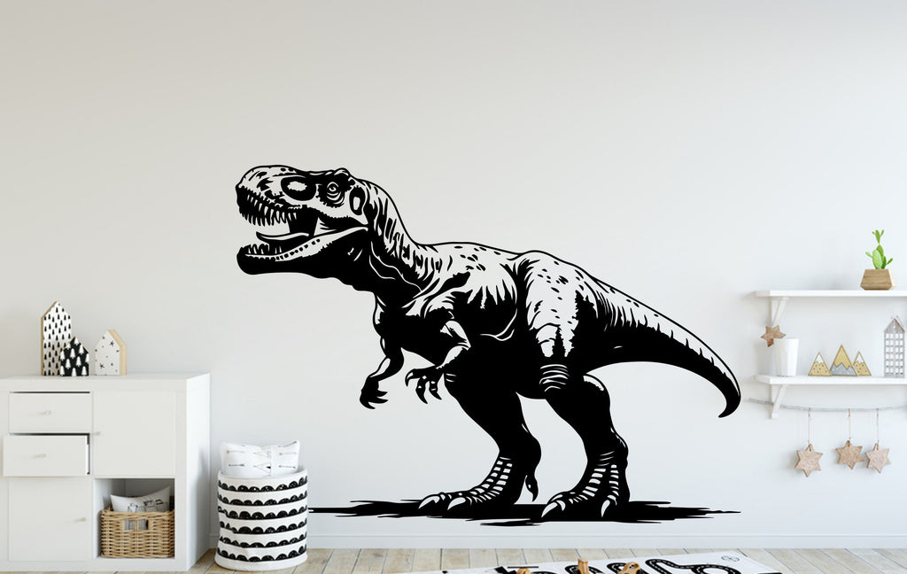 Dinosaur wall decor Custom T-rex art decal Dinosaur Personalized Room Gifts Bedroom Nursery kids room Wall Art Decals Kids Stickers 024DE