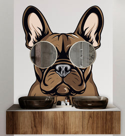 Dog wall decal Dog decor Dog kids Dog wall art Decal Dog Lover Animals Dog Mom Wall Bathroom Wall Decals Stickers Vinyl 002DE
