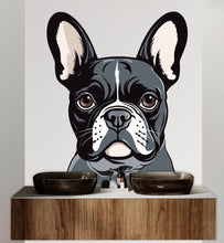 Load image into Gallery viewer, Boston Terrier Dog wall decal Dog decor Dog kids Dog wall art Decal Dog Lover Animals Dog Mom Wall Bathroom Wall Decals Stickers Vinyl 004DE
