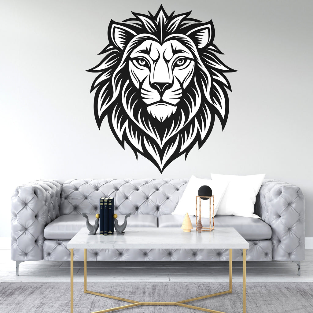 Lion Kings wall decal Animal Wall decor Safari Lion wall art Decal Lion Lover Animals Lion Wall Bathroom Wall Decals Stickers Vinyl 027DE