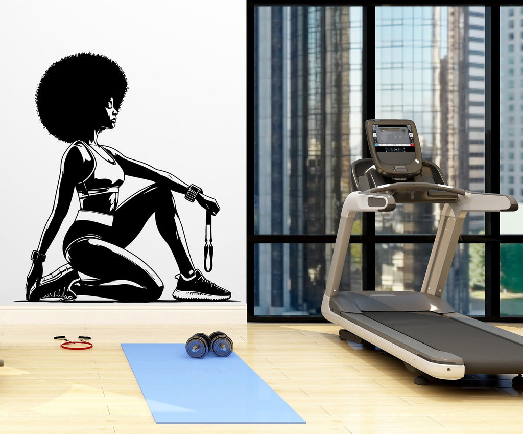 Gym Wall Decal Fitness Wall Art Custom Name Decor Crossfit Wall Decal Crossfit Gifts Home Gym Wall Sticker Motivational Wall Decal 209RS