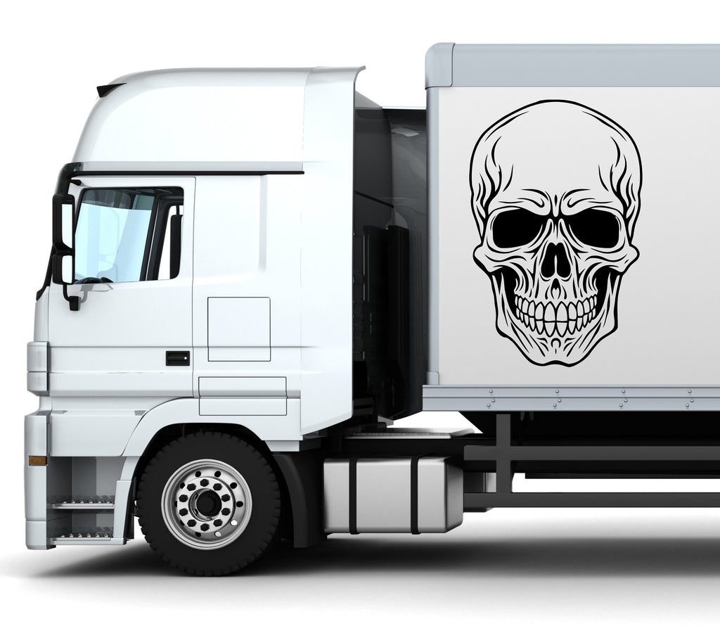 Skull Car wall decal Van Skull decal Car Stickers Van Custom Decal Art Stickers Skull Car Stickers Decal Car Decor 201RS
