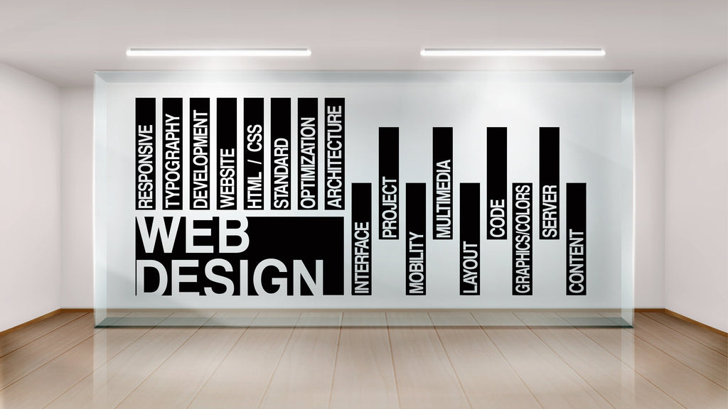 Web Design Wall Decor, Web Design Wall Decal, Web Design Wall Art, Website Wall Vinyl, Office Decoration, Content Planning Stickers 293LU
