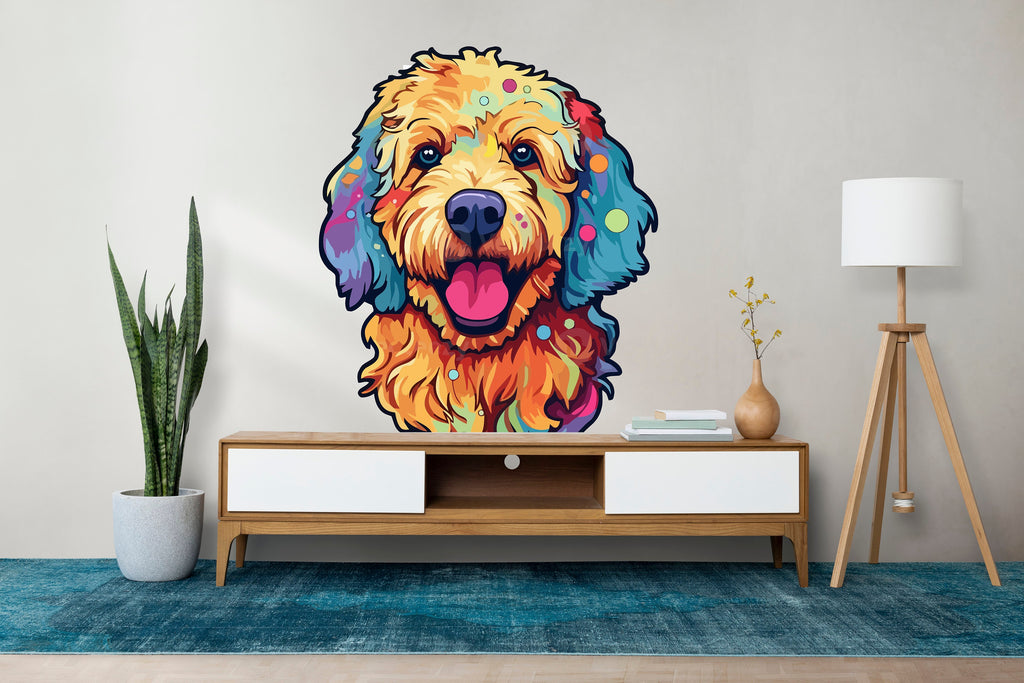 Dog wall decal Dog decor Dog wall art Decal Dog Lover Animals anime decal Dog Bathroom Wall Decals Stickers Vinyl 203RS