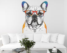 Load image into Gallery viewer, Bulldog Dog wall decal Dog decor Dog kids Dog wall art Decal Dog Lover Animals Dog Mom Wall Bathroom Wall Decals Stickers Vinyl 014DE