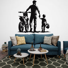 Load image into Gallery viewer, Motocross Dad Decor, Dad Boy Motocross Wall Decal, Motocross Wall Art, Motocross Decor, Motorcross Wall Sticker, Motocross Wall Vinyl 243RS
