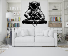 Load image into Gallery viewer, Astronaut Dj Playing music wall decor, Astronaut Wall Decals Stars, Space, Girl, Boy, Gifts, Bedroom, Vinyl, Wall Art, Planet 247RS