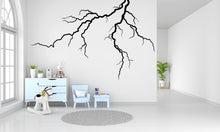 Load image into Gallery viewer, Thunder Bolt Wall mural decals decor, Lightning strike wall decal, Lightning bolt wall decal sticker, Nature storm wall vinyl decal 301LU