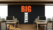 Load image into Gallery viewer, Think Big Motivational Inspirational Wall Decal Sticker for Office, Office Wall Decal Idea Teamwork Busines, Office Wall Decor 320LU