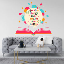 Load image into Gallery viewer, Book wall decal Library Wall decor Office wall decal Reading wall art Decal Book Quote Lover Wall Bathroom Wall Decals Stickers Vinyl 018DE