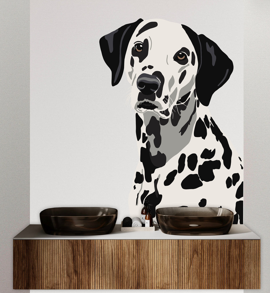Dog wall decal Dog decor Dog kids Dog wall art Decal Dog Lover Animals Dog Mom Wall Bathroom Wall Decals Stickers Vinyl 019DE