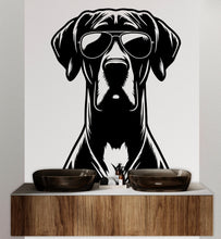 Load image into Gallery viewer, Great Dane Dog wall decal Dog decor Dog kids Dog wall art Decal Dog Lover Animals Dog Wall Bathroom Wall Decals Stickers Vinyl 029DE