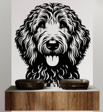 Load image into Gallery viewer, Goldendoodle Dog wall decal Dog decor Dog kids Dog wall art Decal Dog Lover Animals Dog Wall Bathroom Wall Decals Stickers Vinyl 030DE
