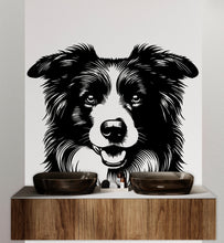 Load image into Gallery viewer, Border Collie Dog wall decal Dog decor Dog kids Dog wall art Decal Dog Lover Animals Dog Wall Bathroom Wall Decals Stickers Vinyl 031DE