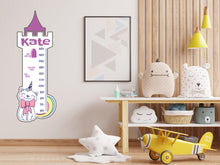 Load image into Gallery viewer, Growth Chart Ruler Decal, DIY Vinyl Kids Growth Chart Ruler Decal for Boys and Girls, Height Measurement Ruler for Wall Nursery Decor 324LU