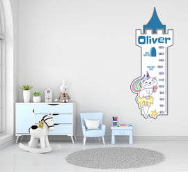 Growth Chart Ruler Decal, DIY Vinyl Kids Growth Chart Ruler Decal for Boys and Girls, Height Measurement Ruler for Wall Nursery Decor 324LU