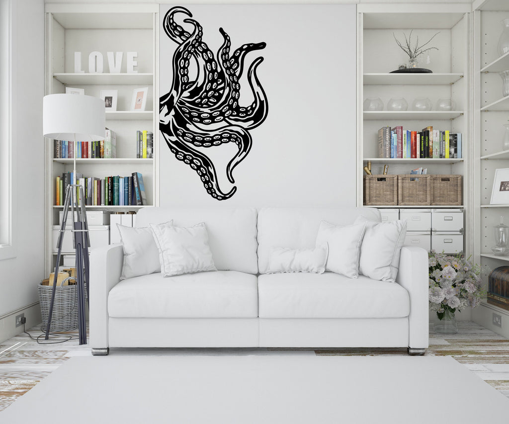 Octopus Wall Decor, Octopus Wall Decals, Tentacles Wall Art, Stickers Bedroom Octopus Wall Vinyl Tentacles Nursery Wall Decals Art 207RS