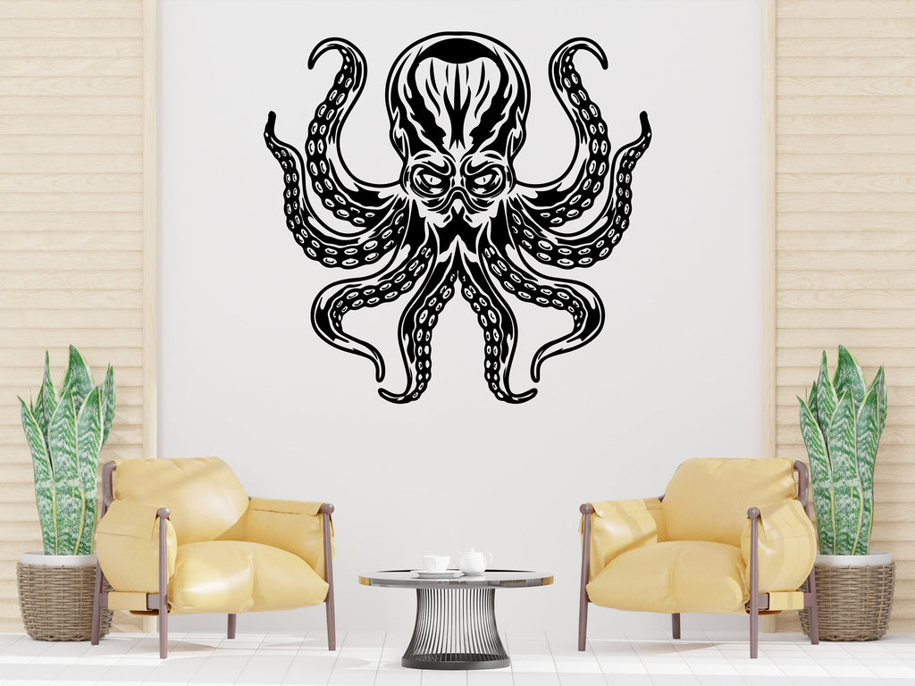 Octopus Wall Decor, Octopus Wall Decals, Tentacles Wall Art, Stickers Bedroom Octopus Wall Vinyl Tentacles Nursery Wall Decals Art 208RS