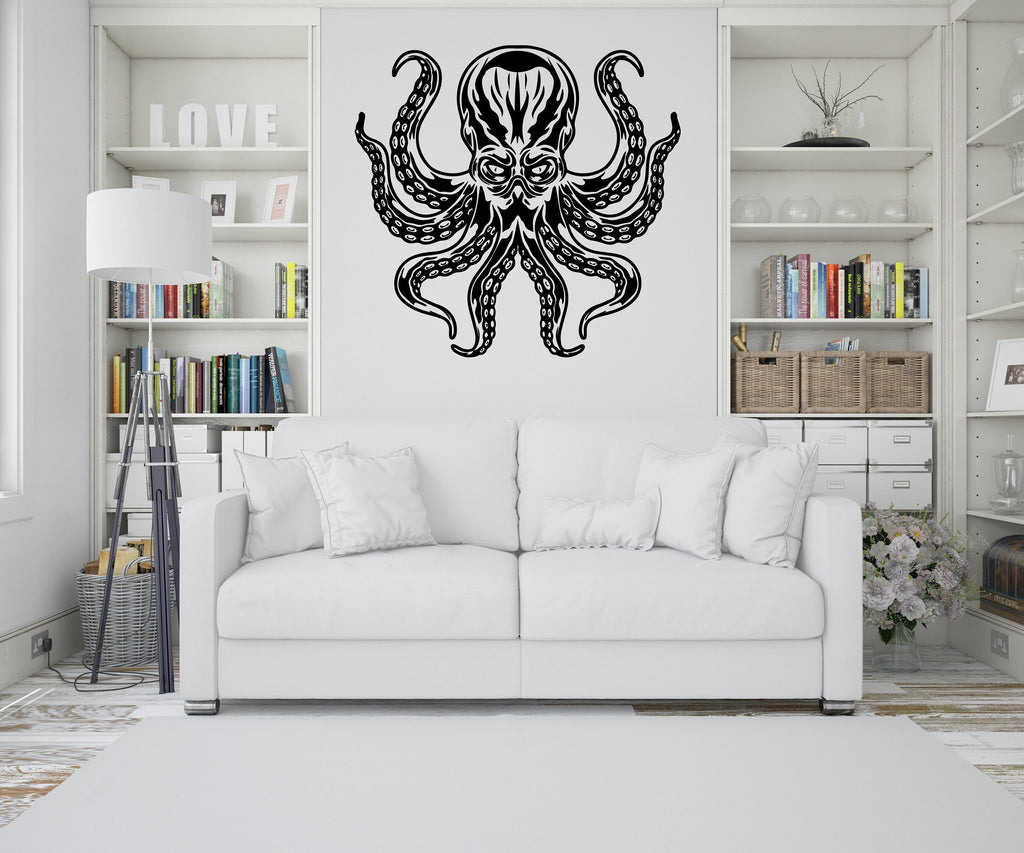 Octopus Wall Decor, Octopus Wall Decals, Tentacles Wall Art, Stickers Bedroom Octopus Wall Vinyl Tentacles Nursery Wall Decals Art 208RS