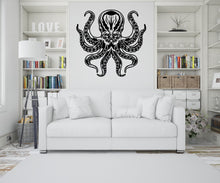 Load image into Gallery viewer, Octopus Wall Decor, Octopus Wall Decals, Tentacles Wall Art, Stickers Bedroom Octopus Wall Vinyl Tentacles Nursery Wall Decals Art 208RS