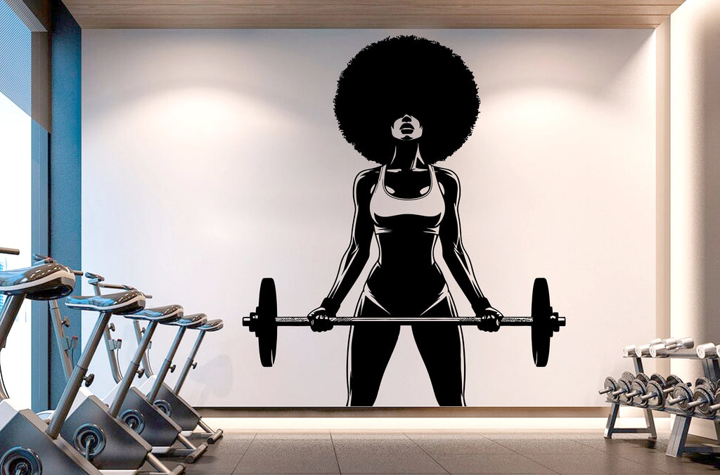 Gym Wall Decal Fitness Wall Art Custom Name Decor Crossfit Wall Decal Crossfit Gifts Home Gym Wall Sticker Motivational Wall Decal 211RS