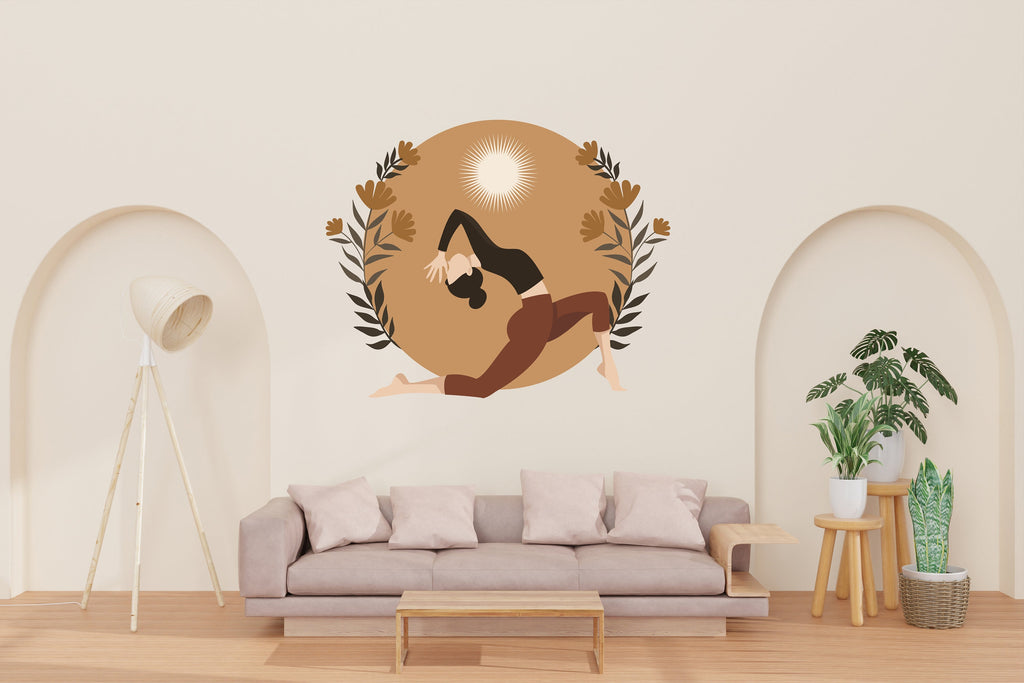 Yoga Wall Decal, Yoga Wall Sticker, Yoga Wall Art, Yoga Wall Decor, Yoga Studio Wall Decal, Gym Wall Sticker Wall Art Meditation Decal 327LU