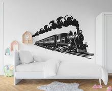 Load image into Gallery viewer, Train Wall Decal Train Wall Sticker Train Art Train Wall Vinyl Wall Decal Train Room Gifts Vinyl Wall Art Stickers 220RS