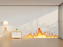 Load image into Gallery viewer, Flames decals Fire Place wall art Flame Decoration Fire flame wall vinyl decal stickers art design burning murals fire home decoration 334LU