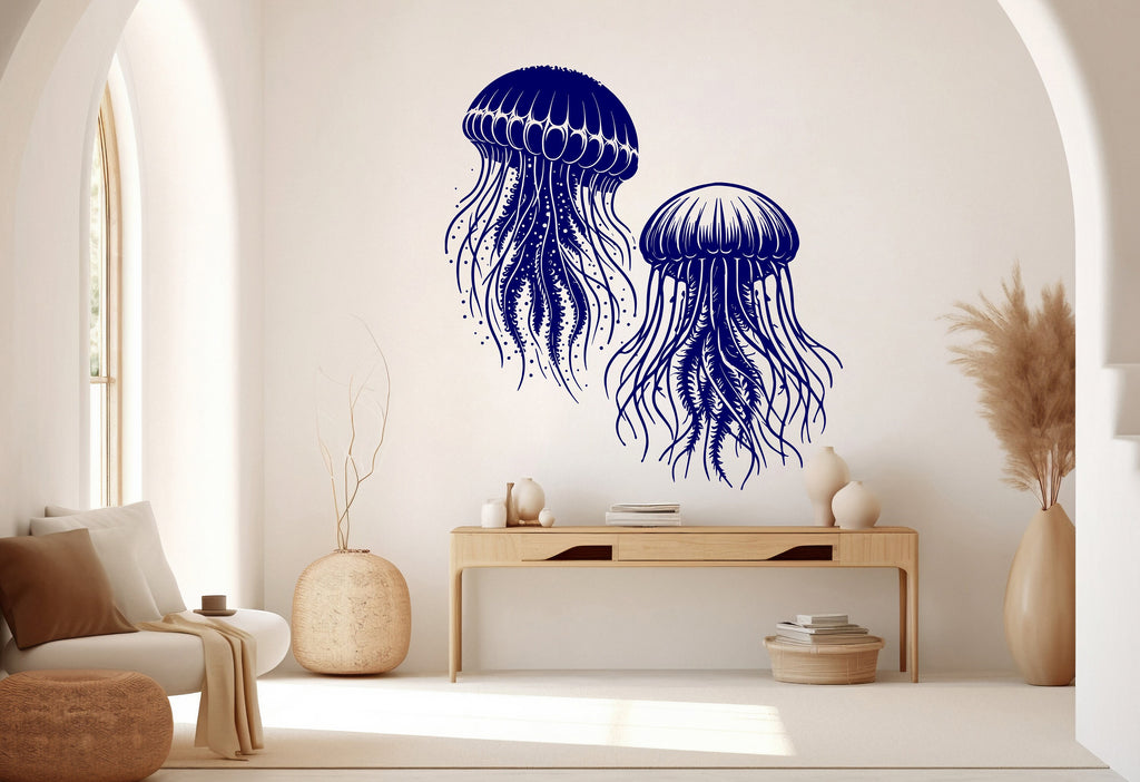 Jellyfish Wall Decal, Jellyfish Wall Art Modern Wall Stickers, Jellyfish Bathroom Decor, Jellyfish Room Wall Art Jellyfish Home Decor 228RS