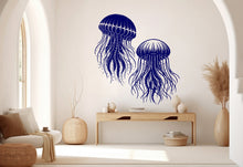 Load image into Gallery viewer, Jellyfish Wall Decal, Jellyfish Wall Art Modern Wall Stickers, Jellyfish Bathroom Decor, Jellyfish Room Wall Art Jellyfish Home Decor 228RS