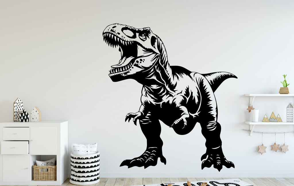 Dinosaur wall decor Custom T-rex art decal Dinosaur Personalized Room Gifts Bedroom Nursery kids room Wall Art Decals Kids Stickers 023DE