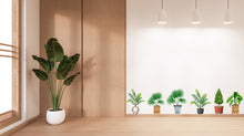 Load image into Gallery viewer, Plant potted wall stickers, Plants Pots wall vinyl sticker decal, Plants wall decoration, Flower plant wall decal, Living Room decor 336LU