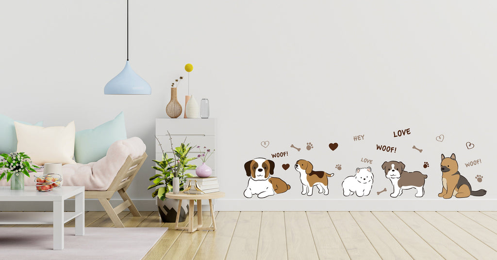 Dog wall decals, Grooming wall decor, Vetirinary decals, Pet lover gift, Pet shop dog house wall vinyl decal, Pet wall vinyl decal 339LU