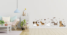 Load image into Gallery viewer, Dog wall decals, Grooming wall decor, Vetirinary decals, Pet lover gift, Pet shop dog house wall vinyl decal, Pet wall vinyl decal 339LU