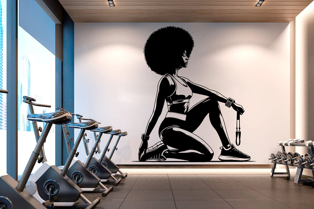 Gym Wall Decal Fitness Wall Art Custom Name Decor Crossfit Wall Decal Crossfit Gifts Home Gym Wall Sticker Motivational Wall Decal 209RS