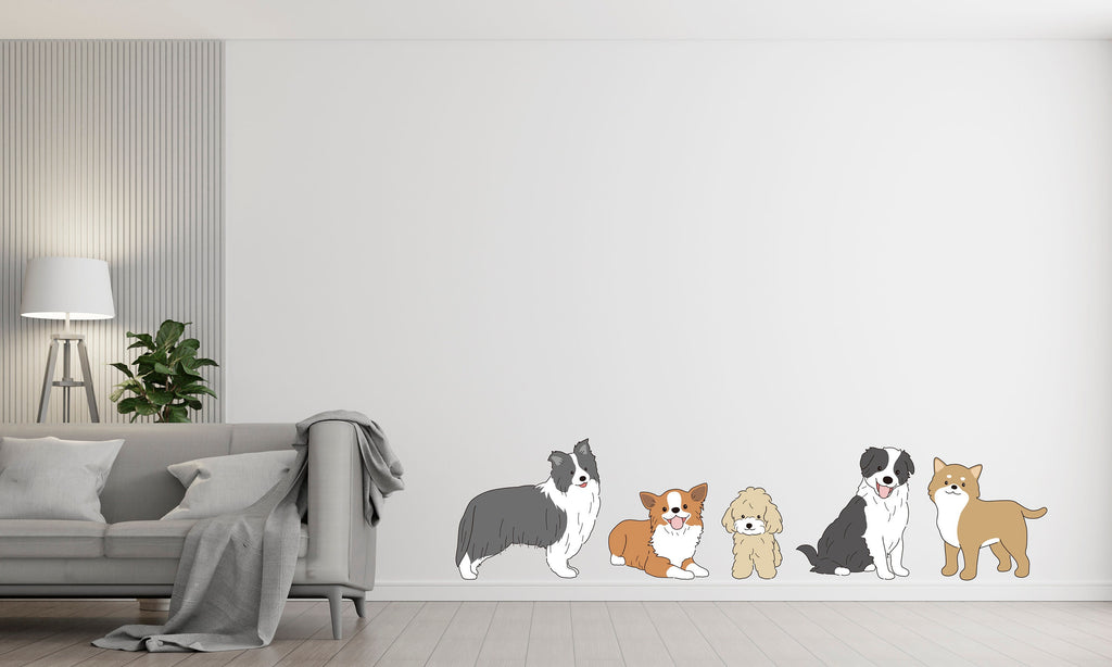 Dog wall decals, Grooming wall decor, Vetirinary decals, Pet lover gift, Pet shop dog house wall vinyl decal, Pet wall vinyl decal 339LU